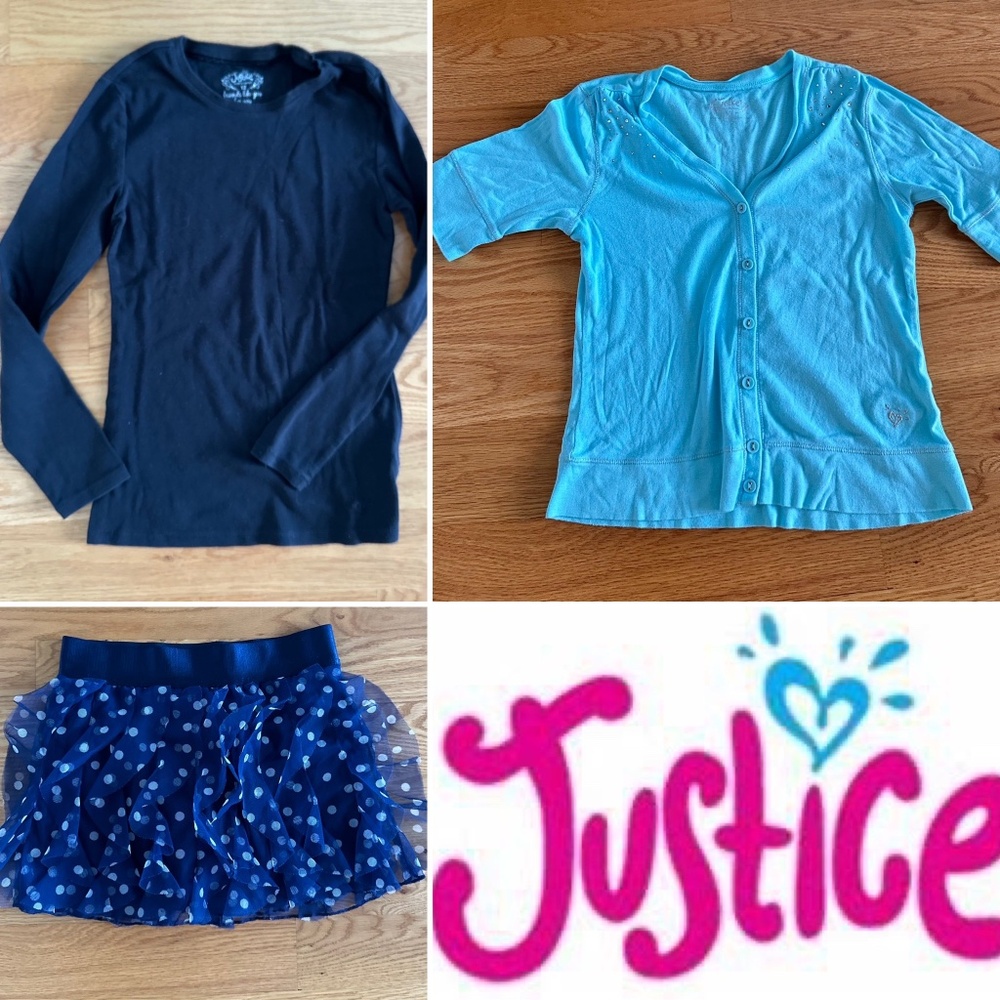 Justice *3* Girls Mix & Match (2 Tops + Skort) 12